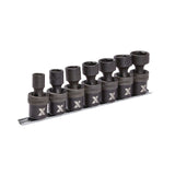 MAXIMUM 1/2-in Drive Swivel Impact Socket Set, 7-pc, SAE, Cr-Mo image 2