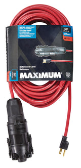 MAXIMUM 14/3 SJTW Weather-Guard Extension Cord, 50-ft