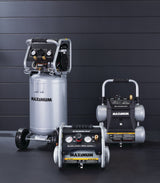 MAXIMUM 15-Gallon Oil-Free Quiet Portable Vertical Air Compressor with Top Tray image 8