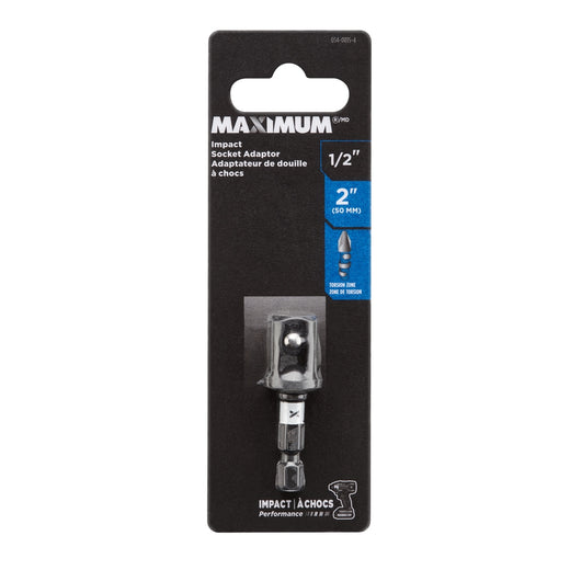 MAXIMUM 2-in Socket Adaptor, 1/2-in