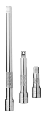 MAXIMUM 3 Piece 1/2" Drive Wobble Extension Bar Set