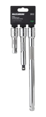 MAXIMUM 3 Piece 1/2" Drive Wobble Extension Bar Set image 2