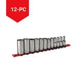 MAXIMUM 3/8-in Drive Deep Socket Set 12-pc, SAE, CRV, Nickel-Chrome Plating image 3