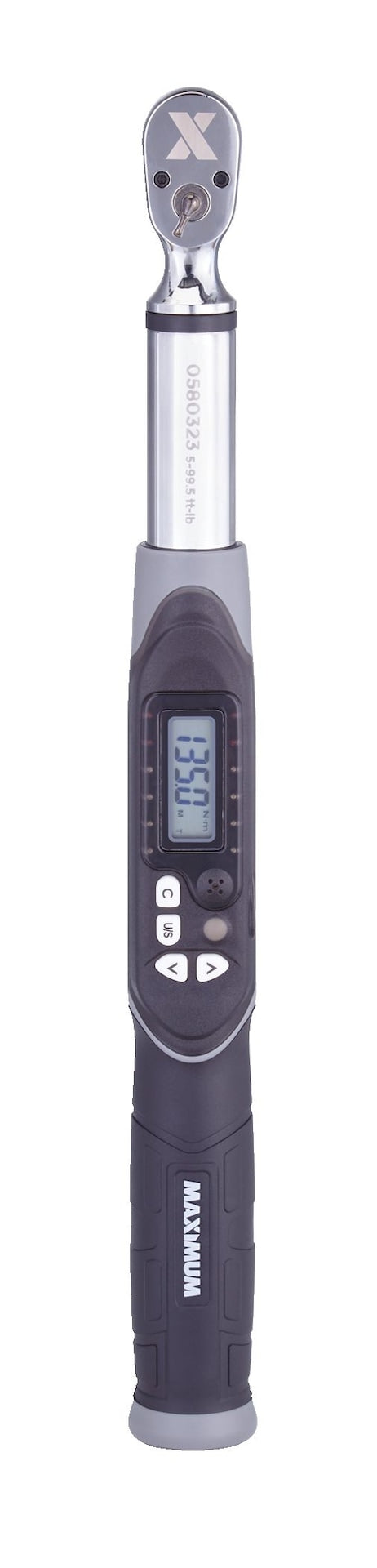 MAXIMUM 3/8-in Drive Digital Torque Wrench, 5-99.5 ft-lbs