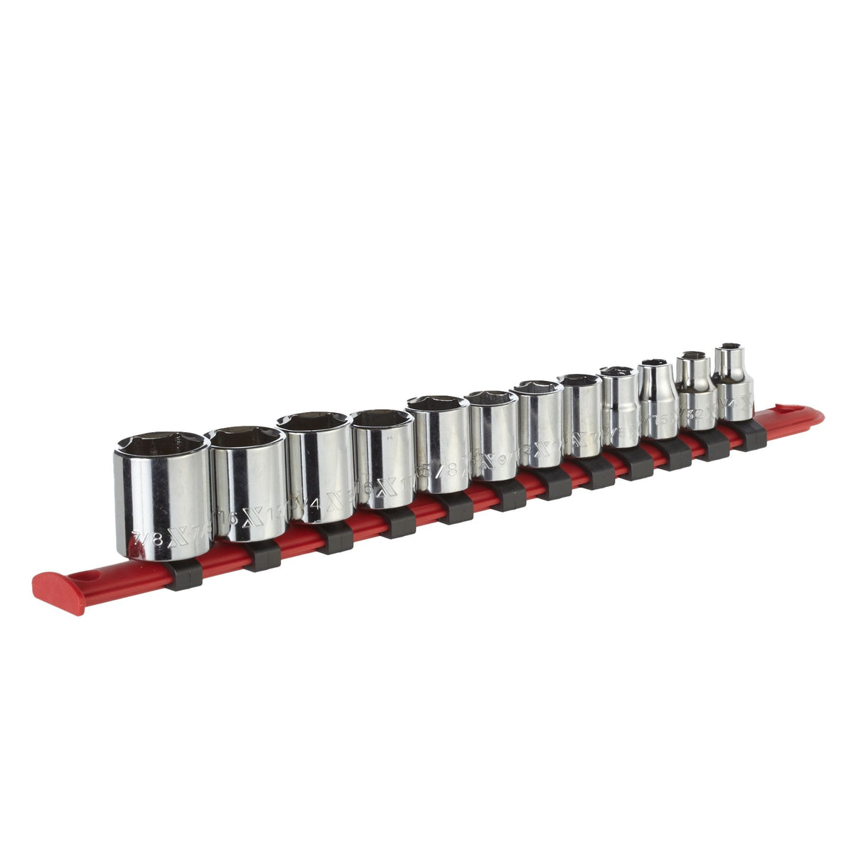 MAXIMUM 3/8-in Drive Regular Socket Set 12-pc, SAE, CRV, Nickel-Chrome Plating