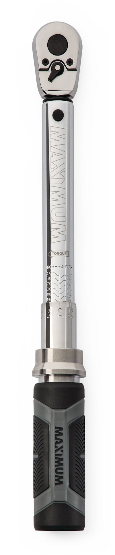 MAXIMUM 3/8-in Drive Torque Wrench, 50-250 in-lbs