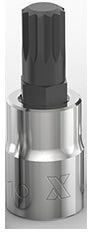 MAXIMUM 3/8-in Drive Triple Square Socket, Hex Bit