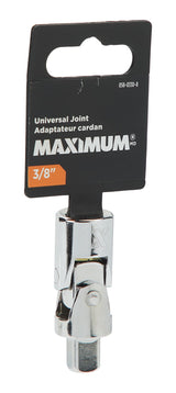 MAXIMUM 3/8-in Drive Universal Joint Socket, CRV, Nickel-Chrome Plating image 4