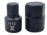 MAXIMUM 9 Piece Impact Stubby Bit Socket Rail Hex Metric image 4