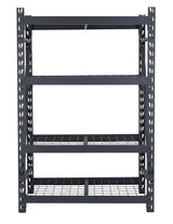 MAXIMUM Adjustable 4-Shelf Heavy Duty Steel Metal Storage Rack / Shelving Unit, 48 x 24 x 72-in image 3