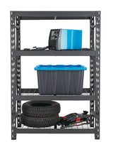MAXIMUM Adjustable 4-Shelf Heavy Duty Steel Metal Storage Rack / Shelving Unit, 48 x 24 x 72-in image 4