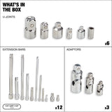 MAXIMUM Extension Tool & Socket Accessory Set, 20-pc image 2