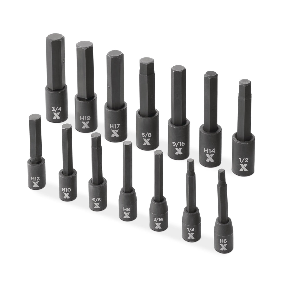 MAXIMUM Hex Impact Socket & Bit Socket Set, 14-pc, SAE/Metric