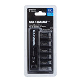 MAXIMUM Impact Driver Socket Set, Metric, 7-pc