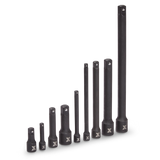 MAXIMUM Impact Extension Bar Set, 9-pc, SAE/Metric, CRMO