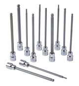 MAXIMUM Long-Arm Ball End Bit Socket Set, 3/8-in, 12-pc image 2