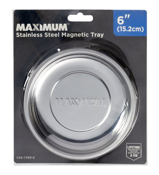 MAXIMUM Magnetic Tool Bowl Tray/Holder, Stainless Steel