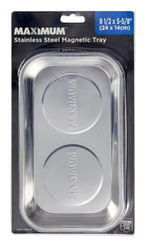 MAXIMUM Magnetic Tool Rectangle Tray/Holder, Stainless Steel image 2
