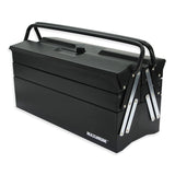 MAXIMUM Portable 5-Tray Cantilever Tool Box, Black, 21-in