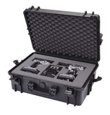 MAXIMUM Portable IP67 Waterproof Case/Tool Box with Foam Layers, Black, Large, 22-in image 5
