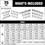 MAXIMUM Professional Grade Bit Socket Set, 75-pc image 6