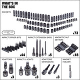 MAXIMUM Professional Grade Impact Socket Set, 150-pc, SAE / Metric, CRMO image 3