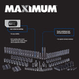 MAXIMUM Professional Grade Impact Socket Set, 150-pc, SAE / Metric, CRMO image 4