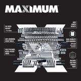 MAXIMUM Professional Grade Socket Set, 346-pc, CRV, Nickel-Chrome Plating image 2