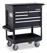 MAXIMUM Rolling Mechanics Tool Cart with 5 Drawers, Black, 30-in image 4
