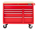 MAXIMUM Tool Storage Cabinet, Built-In Power Bar with USB, 9-Drawer, 47-in, Red image 2