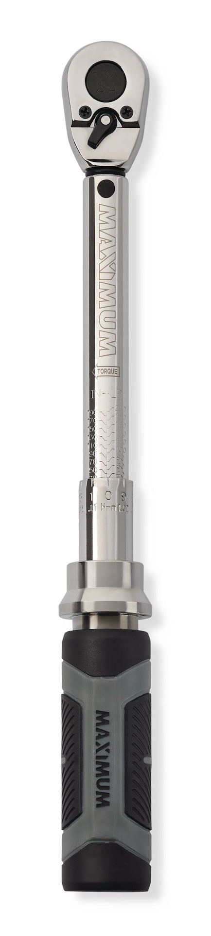 MAXIMUM Torque Wrench, 1/4-in Drive, 40-200 in-lb