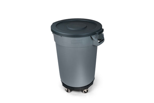 MAXIMUM Universal Commercial Heavy-Duty Resin Garbage Can Dolly, Black