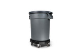 MAXIMUM Universal Commercial Heavy-Duty Resin Garbage Can Dolly, Black image 3