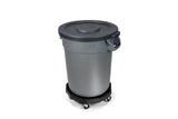 MAXIMUM Universal Commercial Heavy-Duty Resin Garbage Can Dolly, Black image 5