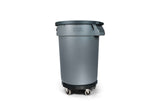 MAXIMUM Universal Commercial Heavy-Duty Resin Garbage Can Dolly, Black image 6