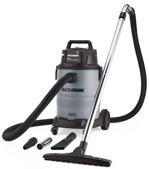 MAXIMUM VK811PH HEPA Certified Wet/Dry Shop Vacuum with Hose and Accessories, 30-L