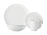Maxwell & Williams Round Diamond Porcelain Dinnerware Set, Serves 4, 16-pc, White