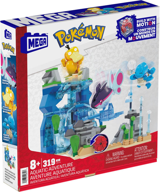 Mega Pokémon Adventure Builder Aquatic Adventure Toy Building Set, 319-pc