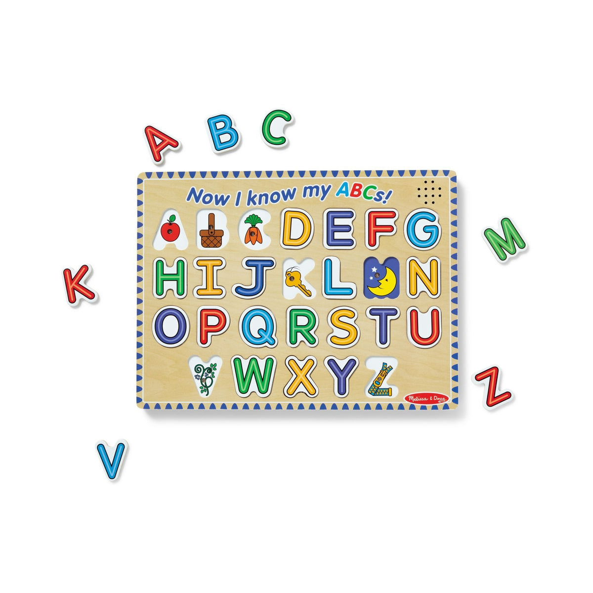 Melissa & Doug Alphabet Sound Puzzle Playset, Ages 3+