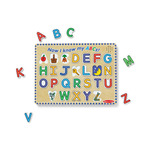 Melissa & Doug Alphabet Sound Puzzle Playset, Ages 3+
