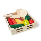 Melissa & Doug Wooden Cutting Food Playset, Ages 3+