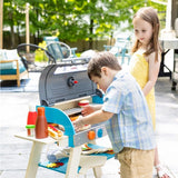 Melissa & Doug Wooden Deluxe Barbecue Grill, Smoker and Pizza Oven Playset, Ages 3+ image 3