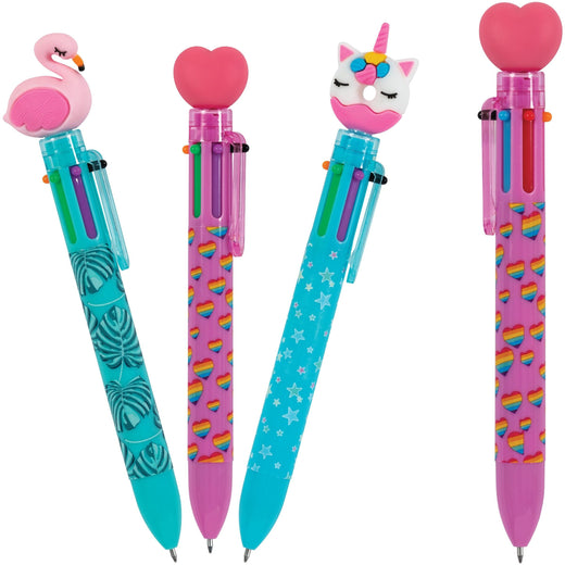 Merangue Pen With Fun Toppers, Assorted Colours