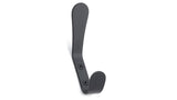 Metal Utility Double Hook, Matte Black