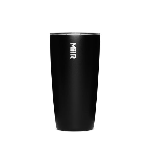 MiiR Insulated Stainless Steel Travel Tumbler with Press-Fit Slide Lid, Black, 16-oz