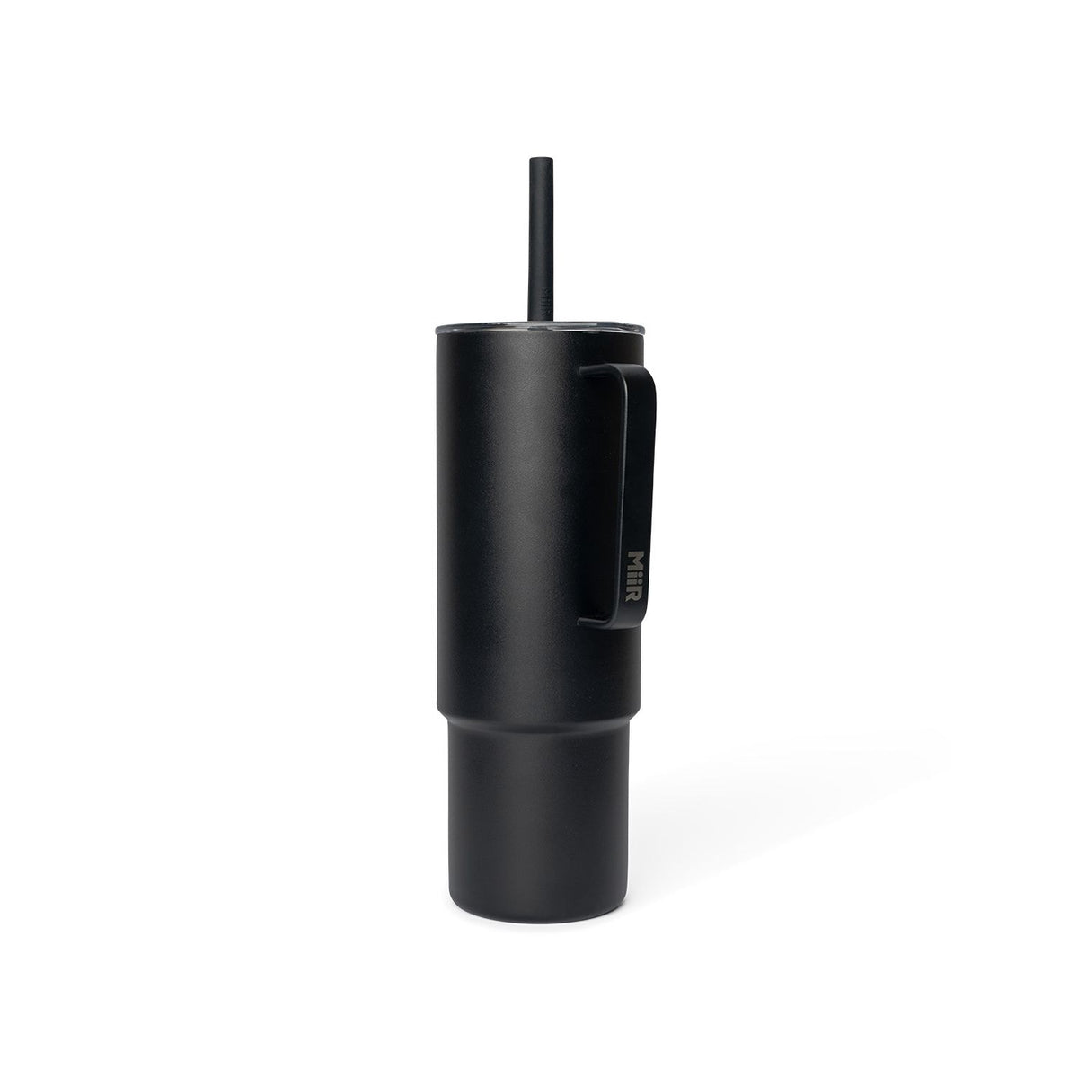 MiiR Stainless Steel Insulated All Day Straw Cup with Handle, Black, 32-oz
