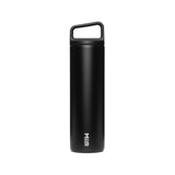MiiR Wide Mouth Stainless Steel Insulated Travel Water Bottle, Black, 20-oz