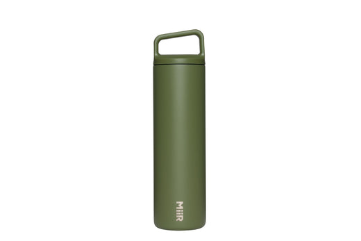 MiiR Wide Mouth Stainless Steel Insulated Travel Water Bottle, Evergreen, 20-oz