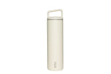 MiiR Wide Mouth Stainless Steel Insulated Travel Water Bottle, Sandstone White, 20-oz