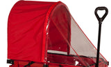 Millside Industries Weather Shield & Sun Canopy For Convertible Wagon Sleigh/Sled, Red/Clear